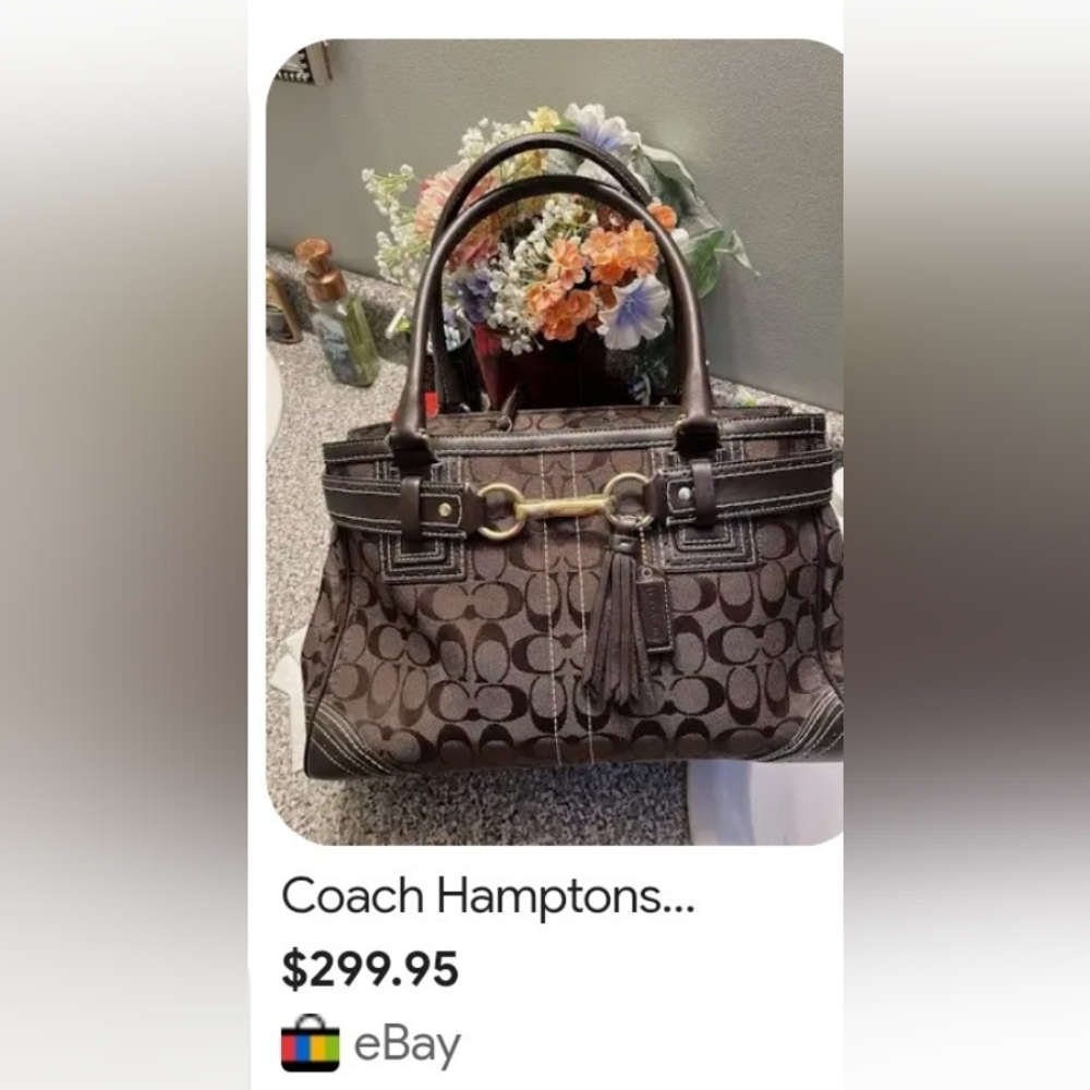 Vintage Coach Signature Hampton Satchel - Picture 13 of 13